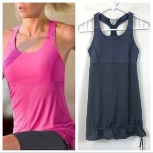 Athleta Gray Skills & Drills Bra Tank Side Tie XS